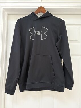 Under Armour Men’s Black Crewneck Hoodie with Logo